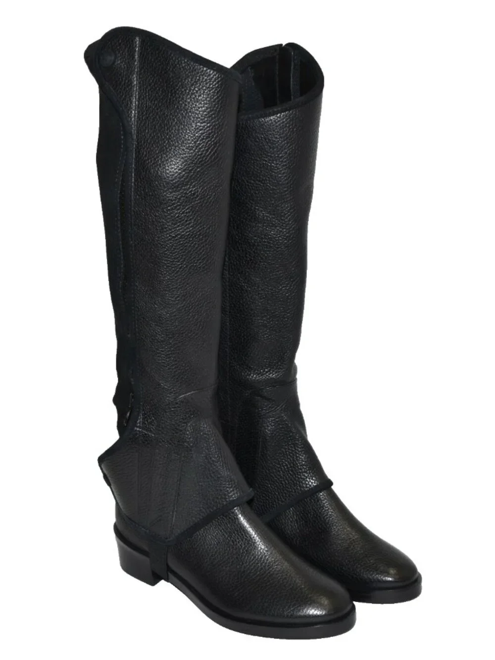 New! Tory Burch Black Leather 'Milburn' Convertible Riding Boots Size 5M Brazil
